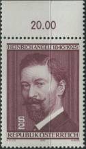 1975, Rakousko, 1494p, 50. výročí úmrtí Heinricha Angeliho ∗∗