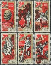 1975, SSSR, 4347/4352, 30. výročí vítězství ve Velké vlastenecké válce 1941-1945 ∗∗