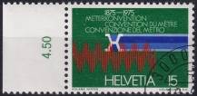 1975, Švýcarsko, 1046p, Výročí (I): 100 let metrické dohody ⊙