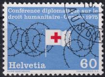 1975, Švýcarsko, 1048, Výročí (I): Diplomatická konference humanitárního mezinárodního práva, Ženeva  ⊙
