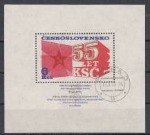 1976, ČSR II, A2205xa, 55. výročí založení KSČ, ⊙