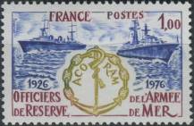 1976, Francie, 1958, 50 let Národní společnosti rezervních námořních důstojníků (ACORAM) ∗∗