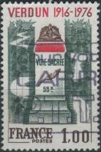 1976, Francie, 1967, 60. výročí bitvy u Verdunu ⊙