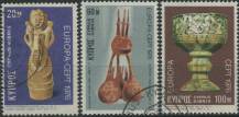 1976, Kypr, 0435/0437, EUROPA: Umělecká řemesla ⊙