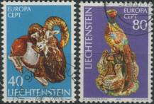 1976, Lichtenštejnsko, 0642/0643, EUROPA: Umělecká řemesla ⊙