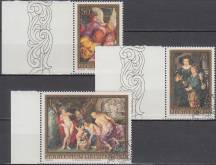 1976, Lichtenštejnsko, 0655/0657, 400. výročí narození Petera Paula Rubense ⊙