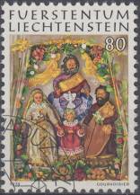 1976, Lichtenštejnsko, 0664, Vánoce: Práce z kláštera ve Wachsu ⊙