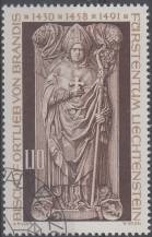 1976, Lichtenštejnsko, 0666, Biskupo Ortlieb von Brandis ⊙