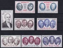 1976, Monako, 1211/1218, 25 let Literární rady Monaka ✶✶