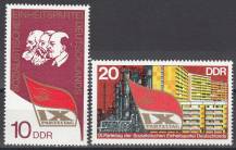 1976, NDR, 2123/2124, Stranický sjezd Jednotné socialistické strany Německa (SED), **