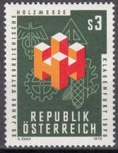 1976, Rakousko, 1517, 25 let rakouských dřevařských veletrhů, Klagenfurt, **