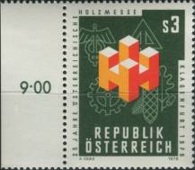 1976, Rakousko, 1517p, 25 let Rakouských dřevařských veletrhů, Klagenfurt ∗∗