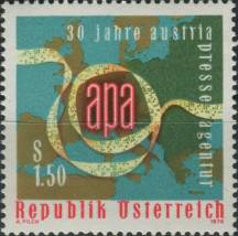 1976, Rakousko, 1533, 30 let Rakouské tiskové agentury (APA) ∗∗