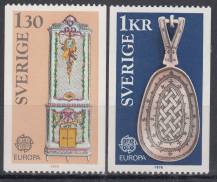 1976, Švédsko, 0943/0944, EUROPA, **