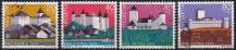 1976, Švýcarsko,1075/1078, „Pro Patria“: Zámky (I) ⊙