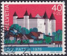 1976, Švýcarsko,1076, „Pro Patria“: Zámky (I) - Grandson ⊙