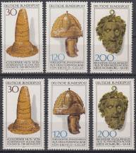 1977, Bundes, 0943/0945, Archeologie, odlišné barvy, **