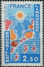 1977, Francie, 2007, Výplatní známka: Regiony Francie - Languedoc-Roussillon ∗∗
