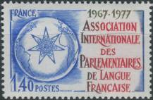 1977, Francie, 2040, 10 let Mezinárodního společenství francouzsky mluvících poslanců ∗∗