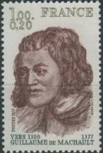 1977, Francie, 2053, 600. výročí úmrtí Guillaumeho de Machault ∗∗