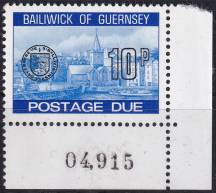 1977, Guernsey, DL26č, Doplatní známky: Přístav St. Peter  ✶✶  P D