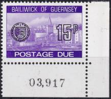 1977, Guernsey, DL27č, Doplatní známky: Přístav St. Peter  ✶✶  P D