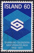 1977, Island, 0525, 75 let Svazu islandských družstev ⊙ 
