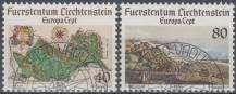 1977, Lichtenštejnsko, 0667/0668, EUROPA: Krajiny ⊙