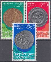 1977, Lichtenštejnsko, 0677/0679, Mince (I) ⊙