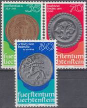 1977, Lichtenštejnsko, 0677/0679, Mince (I) ∗∗