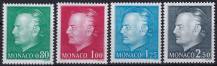 1977, Monako, 1251/1254, Výplatní: kníže Rainier III. ✶✶