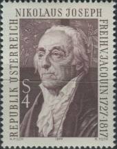 1977, Rakousko, 1540, 250. výročí narození Nikolause Josefa svobodného pána von Jacquin ∗∗