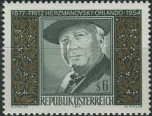 1977, Rakousko, 1547, 100. výročí Fritze Herzmanovského-Orlanda ∗∗