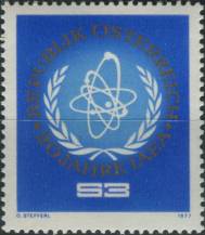 1977, Rakousko, 1548, 20 let Mezinárodního Atomového úřadu (IAEA), Vídeň ∗∗