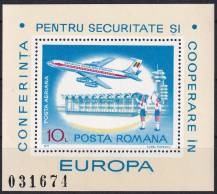 1977, Rumunsko, A143, Letecký: Konference o bezpečnosti a spolupráci v Evropě (KBSE), Bělehrad  - Boeing 707, letiště ✶✶
