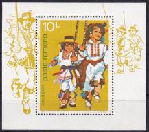 1977, Rumunsko, A145, Lidové tance  ✶✶