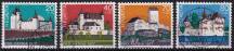 1977, Švýcarsko,1096/1099, „Pro Patria“: Zámky (II) ⊙