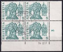 1977, Švýcarsko,1100AdDČ, Výplatní známka: Lidové zvyky (II) ⊙  ⊞ P D