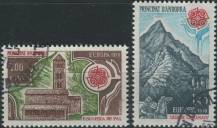 1978, Andorra (Francouzská pošta), 0290/0291, EUROPA: Kresby budov ⊙