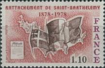 1978, Francie, 2067, 100 let západoindického ostrova Saint-Barthélemy ve Francii ∗∗