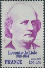1978, Francie, 2078, 160. výročí narození Leconteho de Lisle ∗∗