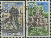 1978, Francie, 2098/2099, EUROPA: Kresby budov ⊙