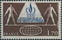 1978, Francie, 2132, 30. výročí Všeobecné deklarace lidských práv ∗∗