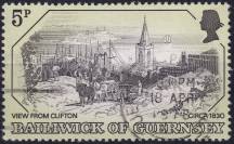 1978, Guernsey, 0157, Staré rytiny (I): Pohledy na St. Peter Port - Clifton ⊙