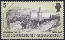 1978, Guernsey, 0157, Staré rytiny (I): Pohledy na St. Peter Port - Clifton ✶✶