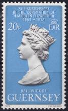 1978, Guernsey, 0163, 25. výročí korunovace královny Alžběty II. ✶✶ 