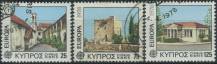 1978, Kypr, 0484/0486, EUROPA: Kresby budov ⊙