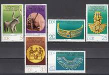 1978, NDR, 2330/2335, Umělecké předměty staré Afriky v muzeiích NDR, **