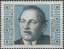 1978, Rakousko, 1566, 100. výročí narození Egona Friedella ∗∗