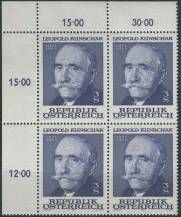 1978, Rakousko, 1569p, 25. výročí úmrtí Leopolda Kunschaka ∗∗ ⊞ r